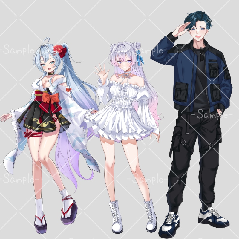 アイコン、一枚絵☆立ち絵、目を引くイラスト描きます イリアム、サムネ、live2D、YouTube、歌ってみたも イメージ10