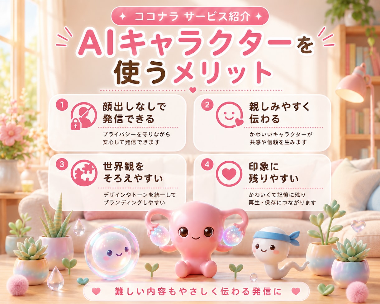 AIキャラでリール動画作ります AIキャラで顔出しなしでも印象に残るリール動画へ イメージ2