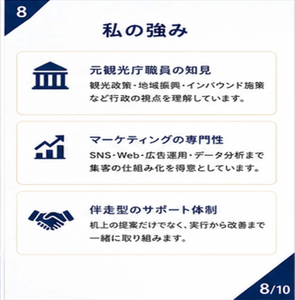 元観光庁職員・現マーケターが観光地の集客支援します 地域資源を活かした観光地の価値を高める集客・ブランディング イメージ8