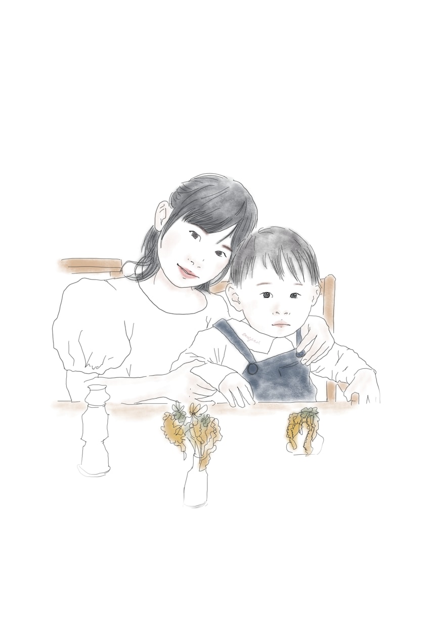 写真から優しい鉛筆タッチの似顔絵を描きます 何気ない一枚を、やさしい思い出に変えます イメージ10