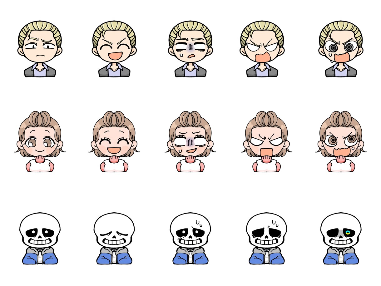 YouTubeやTwitchなどのスタンプ作ります LINEスタンプの経験も有ります！手頃で簡単にお手元にどうぞ イメージ3