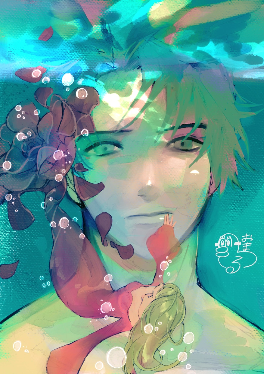 お見積り◎個性的な歌ってみた動画等サムネ描きます アンニュイ、清楚、躍動感、悲壮感など唯一無二の男女が得意です イメージ1