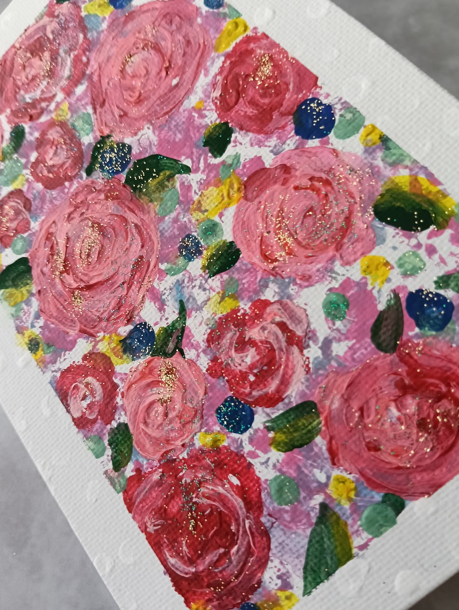 世界に一つ♡スクレツィアート画®を制作します ～色彩と粒子が織りなす幻想的なアート～ イメージ6