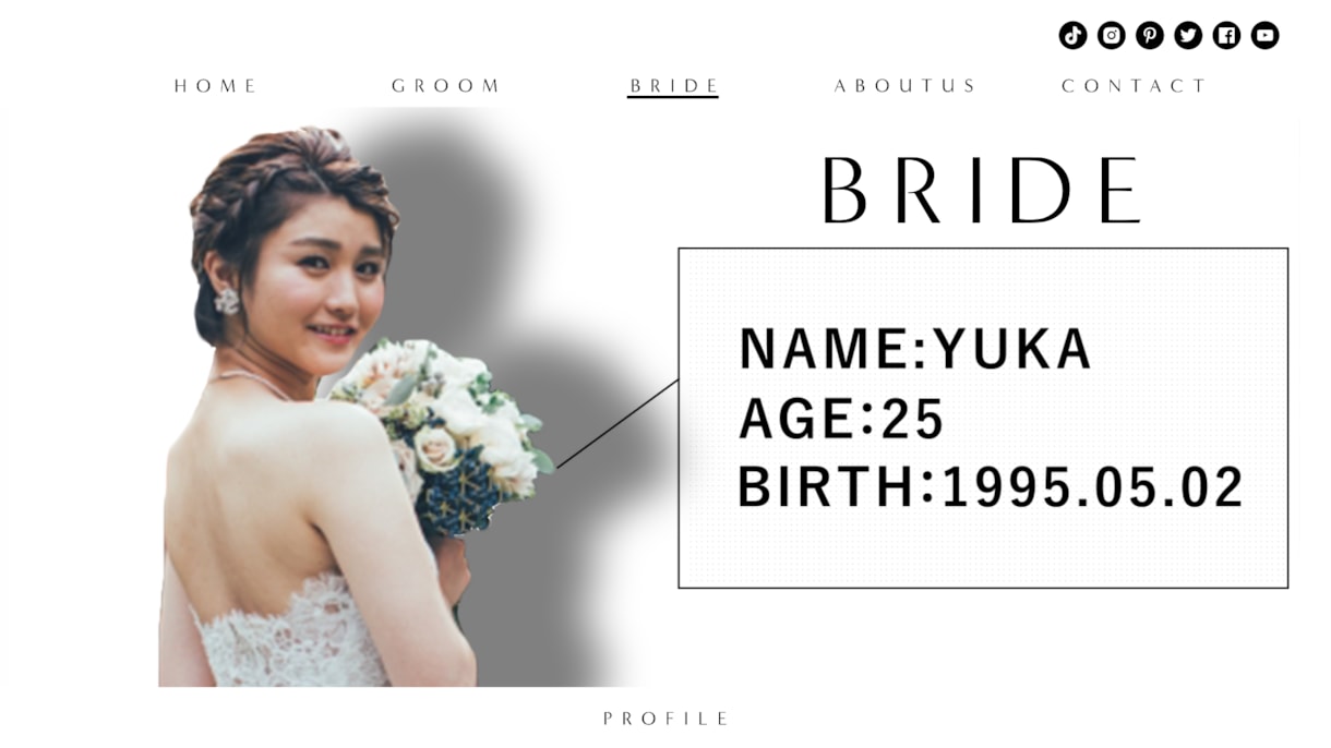 プロフィールムービー【WEB】作成します 即日納品も可能★写真とコメントをを送るだけ★ イメージ1