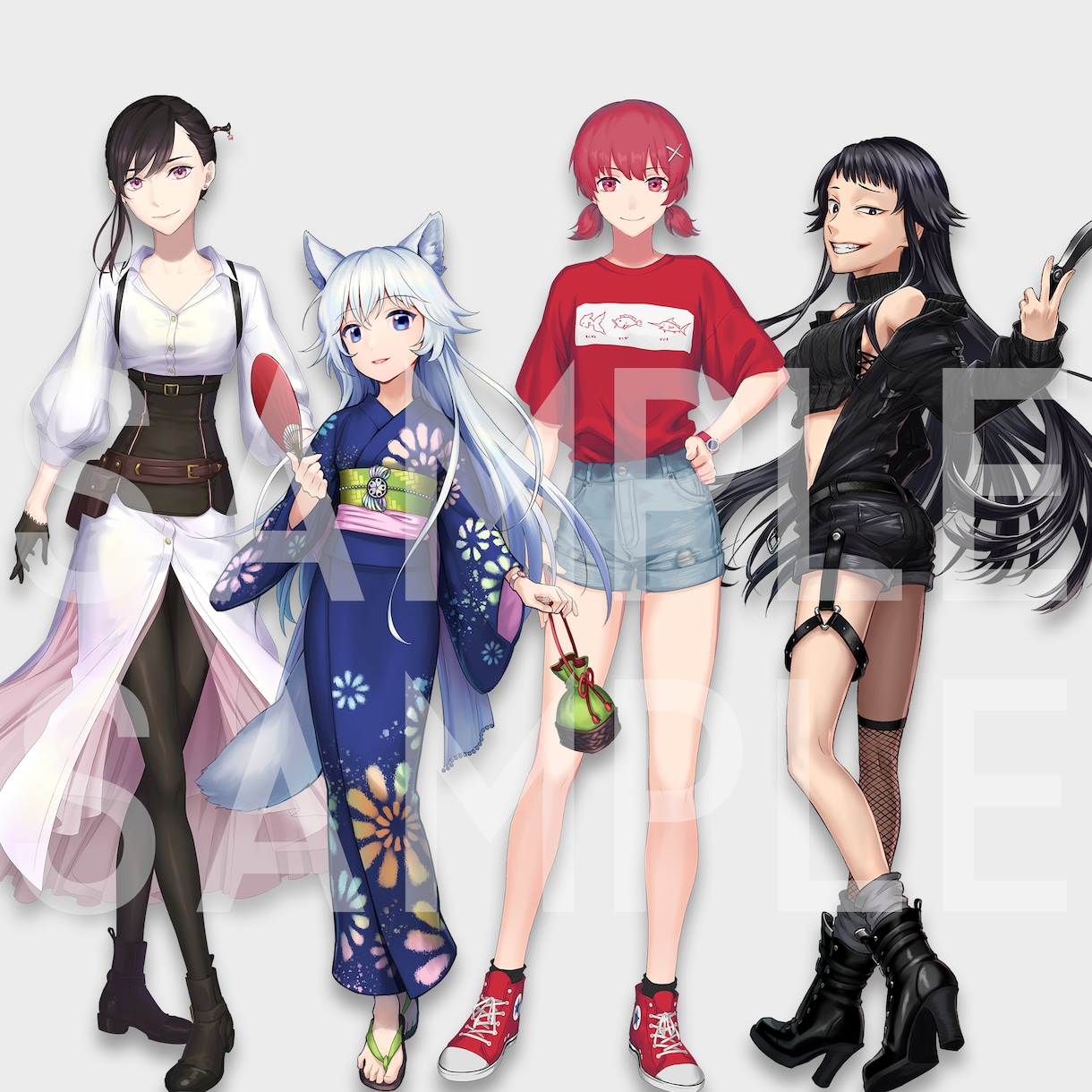TRPGやサムネ、アイコン用イラスト制作します 人外OK！キャラがその場に生きてて欲しい！な方に イメージ2