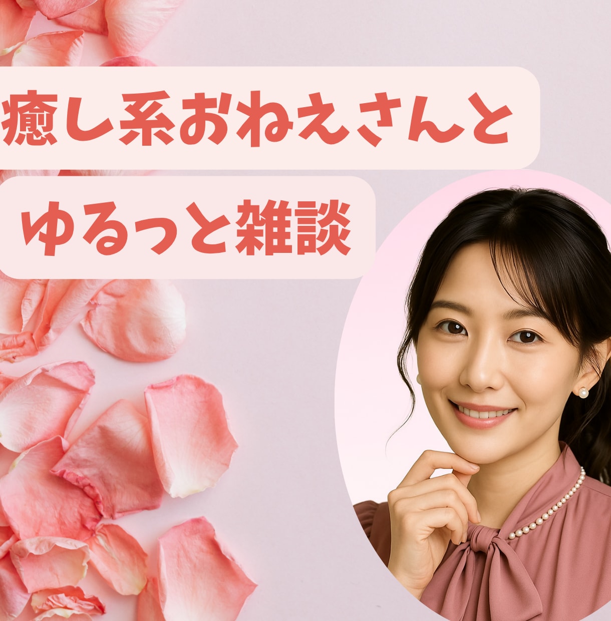 癒し系50代お姉さんがやさしく話し相手になります 優しい癒しボイス♡50代お姉さんと楽しく雑談＆秘密相談しよ♪ イメージ1