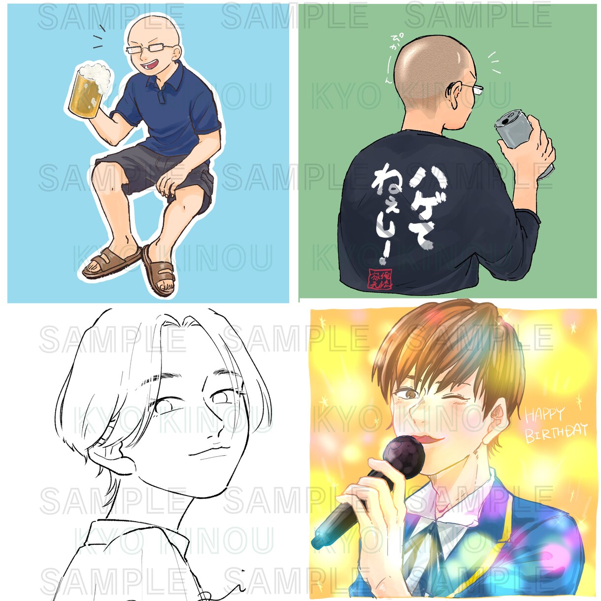 出会いと別れの季節にいかがですか？似顔絵描きます お世話になったあの人へ、大好きなあの先輩に、思い出として イメージ3