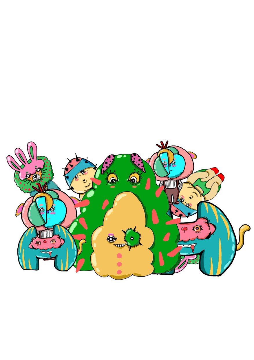 個性イラストデザイン描きます ⭐︎イラストandイラストの掛け算•足し算デザイン⭐︎ イメージ5