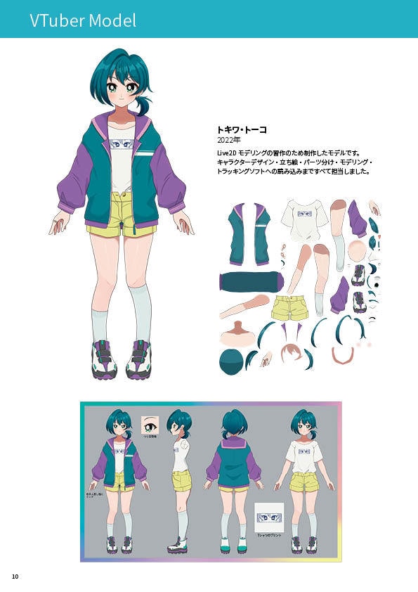 VTuber用パーツ分けイラスト描きます ちょっとレトロなキャラデザで周りと差をつけませんか？ イメージ2
