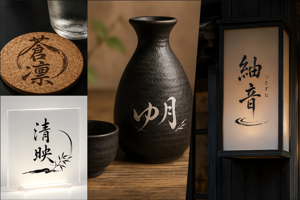 あなたの想いをカタチに、筆文字ロゴを制作いたします “なんとなくこんな感じ”からでも、一緒に理想を形にします。 イメージ2