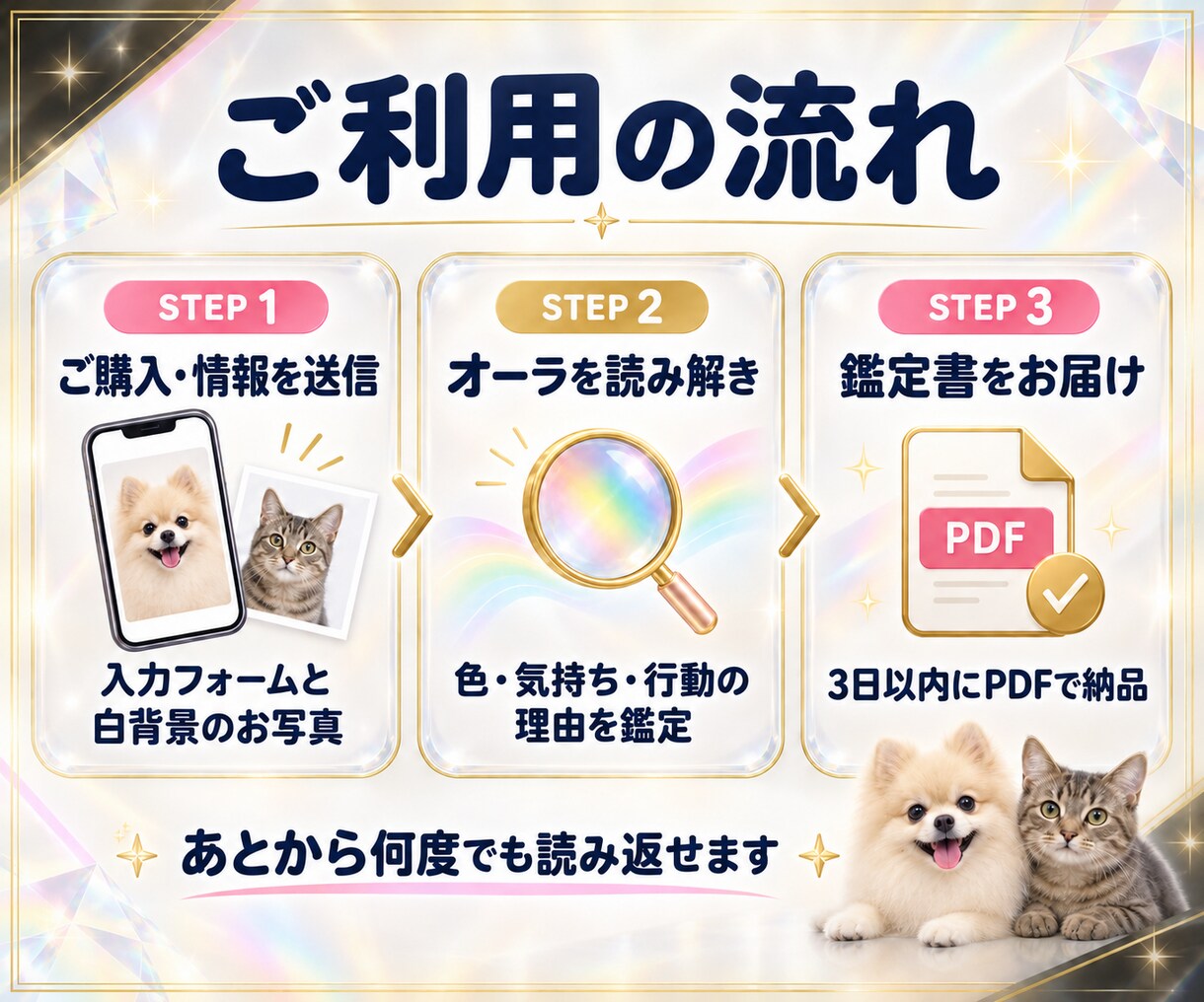 犬の気持ち・猫の気持ちをオーラから読み解きますます 「なんでそれするの？」その子なりの理由があります イメージ7