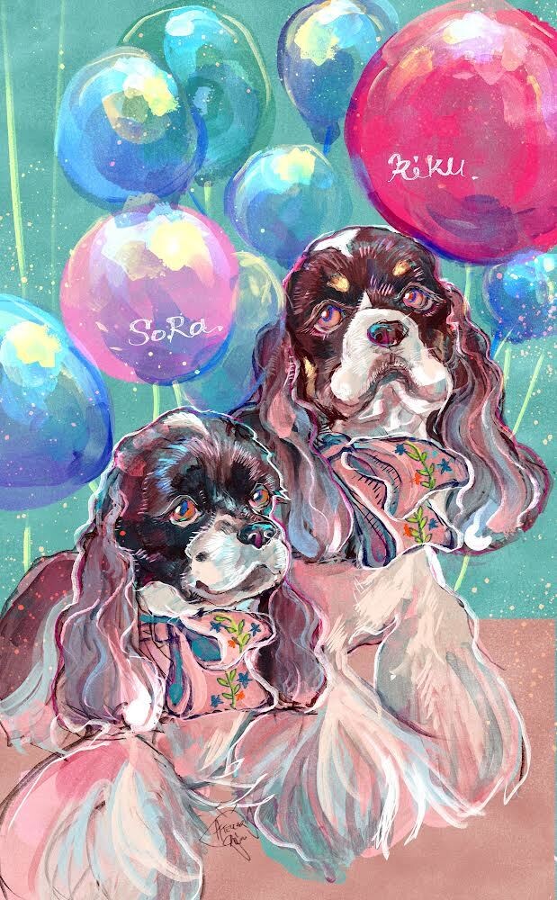 犬、猫、動物なんでもイラスト描きます /今そこに居る子の空気感/確かにそこに居た子の笑顔をお届け イメージ8