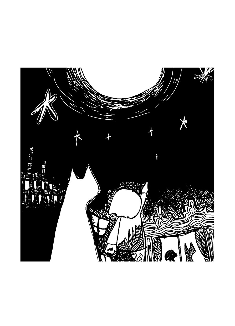 モノクロの世界観でイラスト制作いたします 少し寂しく、静かな空気感のあるイラストを描きます。 イメージ3