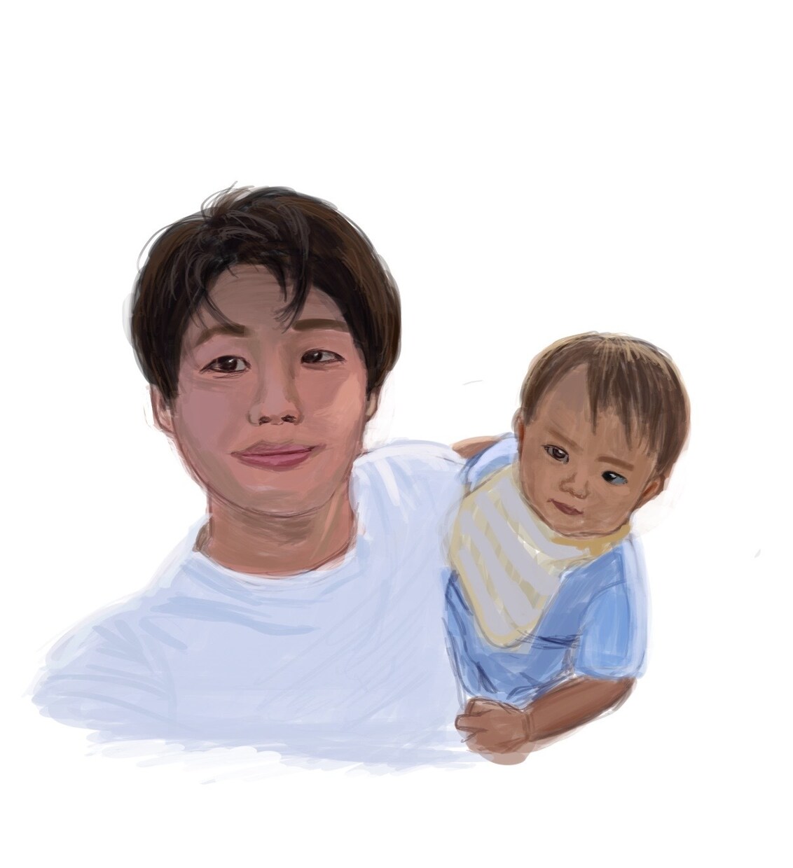 綺麗、おしゃれな似顔絵【写真を参考に】描きます SNSアイコン、プレゼント、ウェルカムボードにも♫ イメージ3