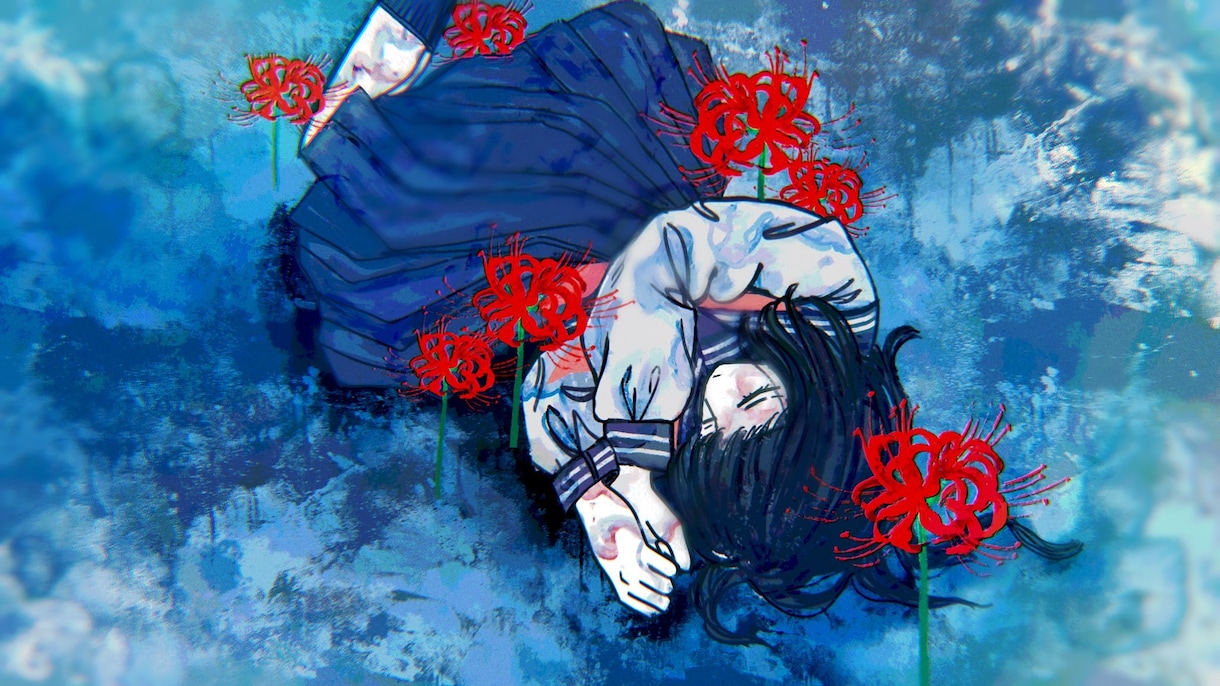 雰囲気ある1枚イラスト描きます MV1枚絵、CDジャケット、グッズ、アイコンなどに！ イメージ1