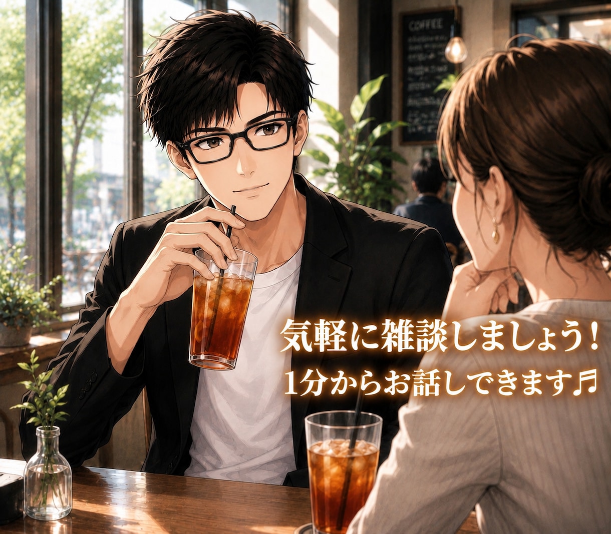 昼間からしゃべりまくりたい方！私がお話聞きます 「今すぐに話したい」という気持ちにお応えします！！ イメージ1