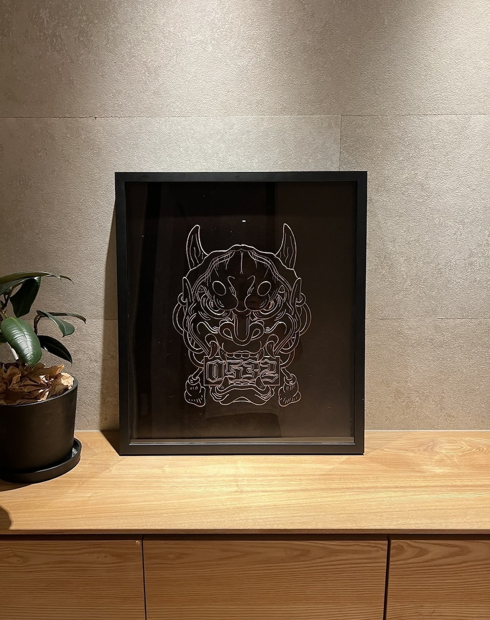 看板制作。質感を活かしたウォールサインを作ります 和の雰囲気にマッチするエンボス看板・店舗サインを制作します。 イメージ5