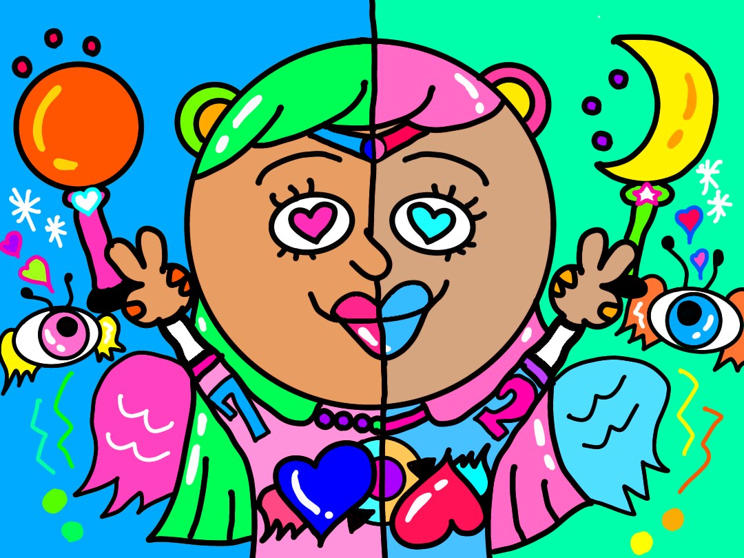 ポップでファンキーな絵になります 好きになっていただきたいファンキーな個性達 イメージ3