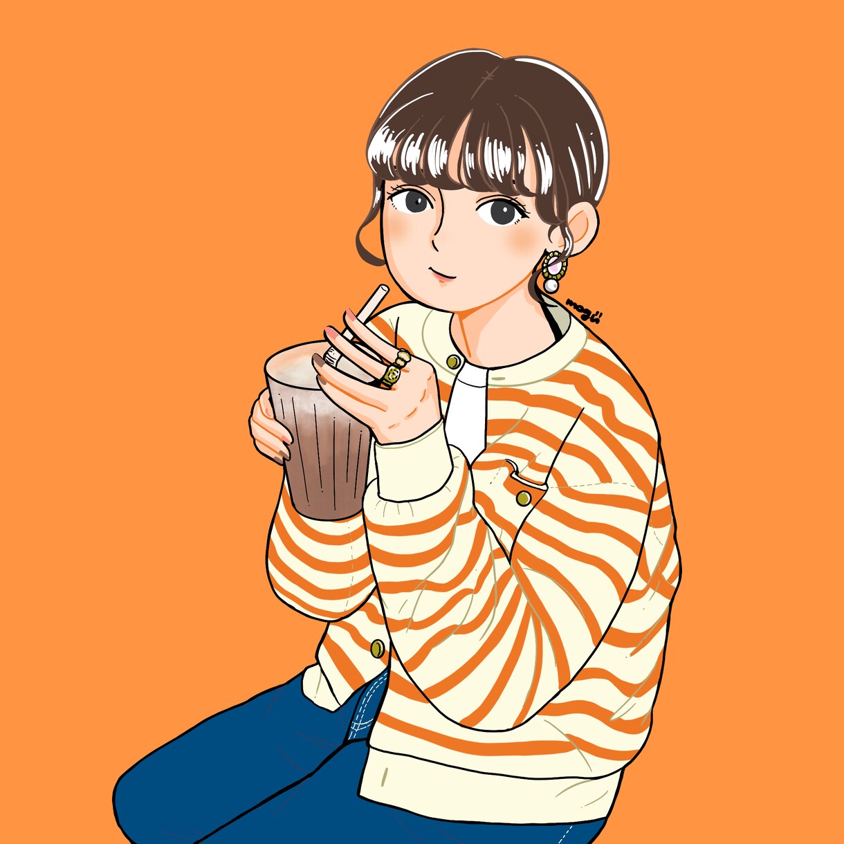 ポップなアイコンイラストをお作りします 目を惹くポップな色遣いのイラストをお作り致します！ イメージ5