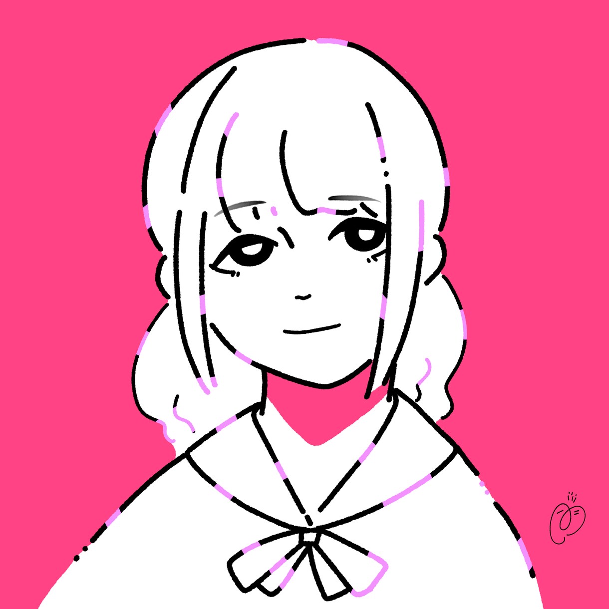 シンプルな似顔絵を描きます イメージカラーを使った似顔絵を描きます。最速即日納品可能 イメージ2