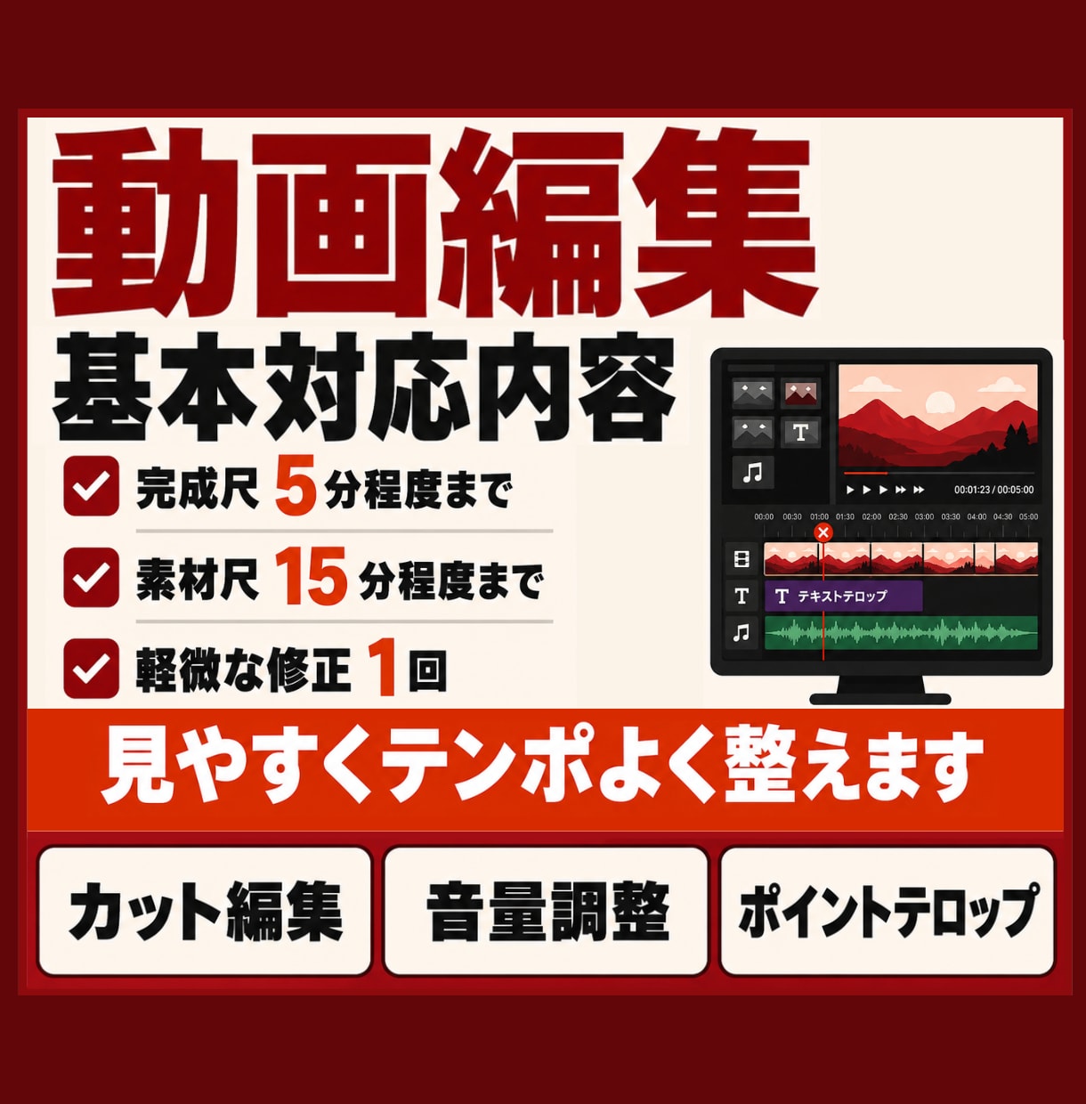 100万再生実績を活かして動画編集します 初めての外注でも安心してご相談いただけます イメージ1