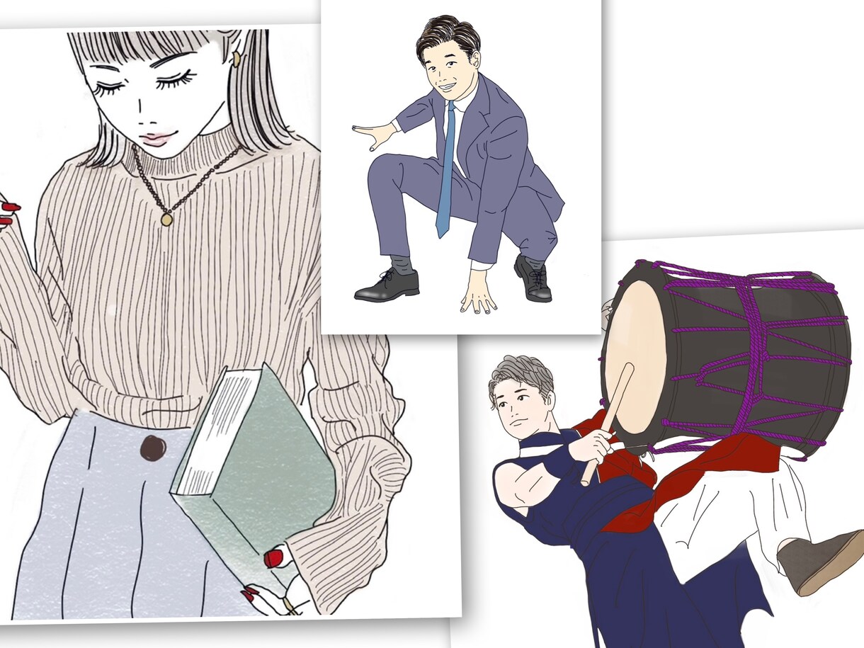 写真を元に温かみのある可愛い似顔絵を描きます お気に入りの写真をほっこり可愛いイラストにします♡ イメージ10