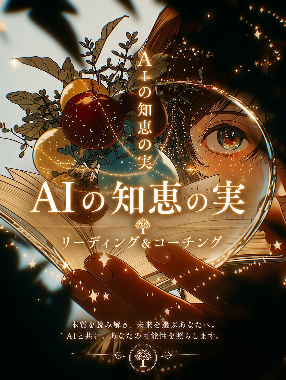 AIの知恵の実｜リーディング＆コーチングします "今"が、＊ほどけて＊読めます【数秘×易×タロット】鑑定 イメージ1