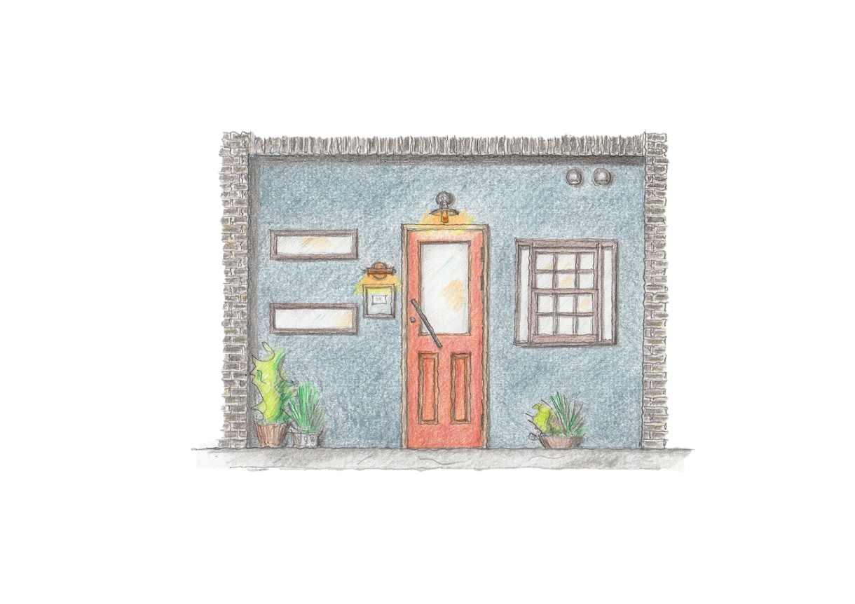 手描きで住宅・店舗などの外観図を描き起こします Webや紙媒体、記念品として可愛らしい外観を手描きします イメージ8