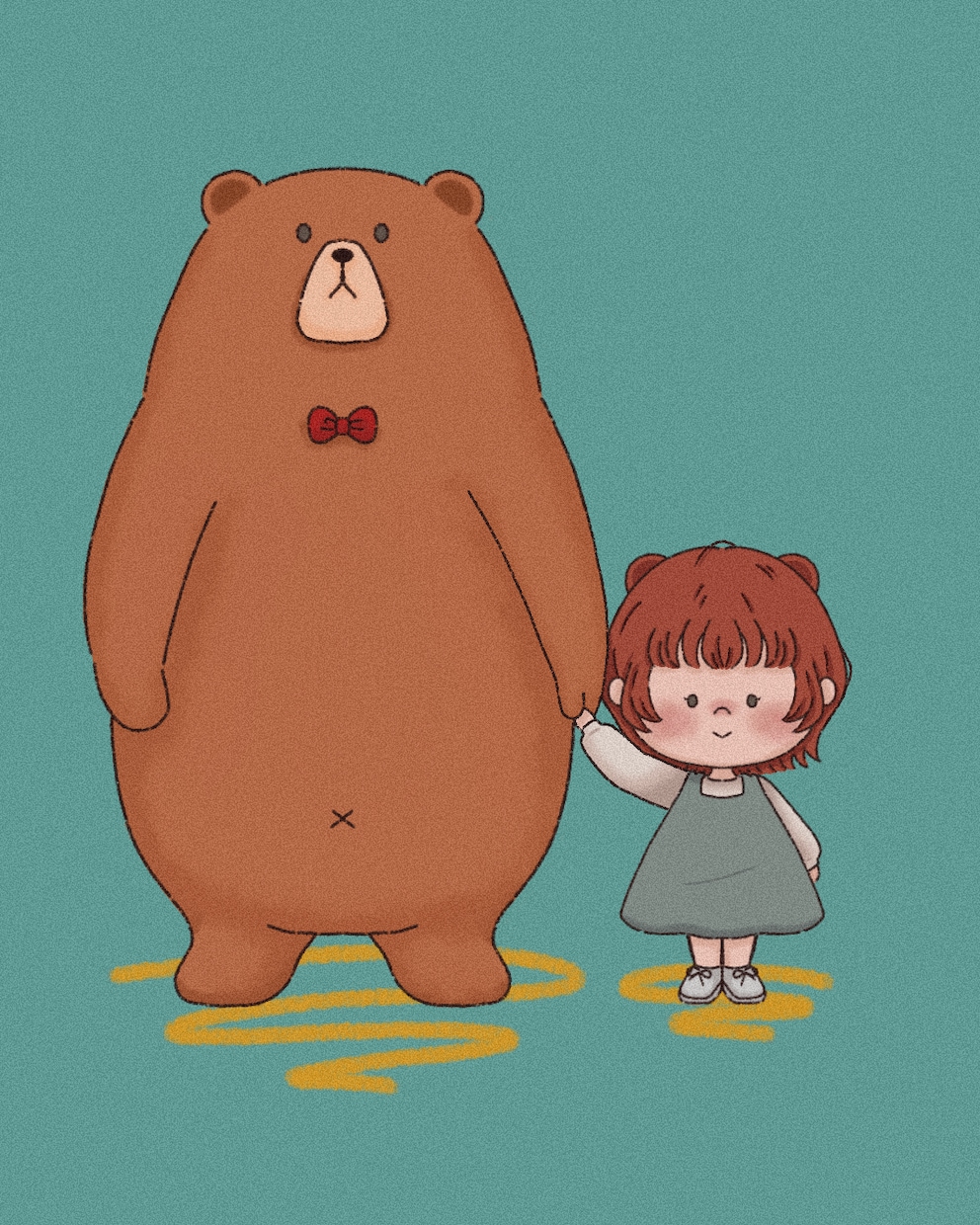 ゆるふわなオリジナルイラスト描きます アイコンや名刺にピッタリ！インテリアにしても○ イメージ1