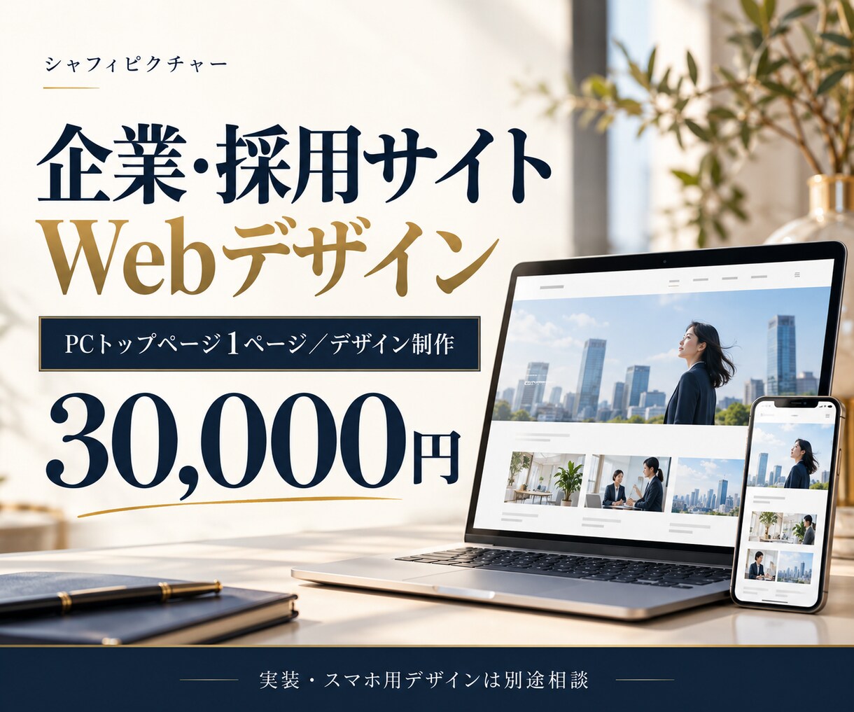 企業・採用サイトのWebデザインを制作します Figma等で納品するデザイン制作・実装は別途相談 イメージ1