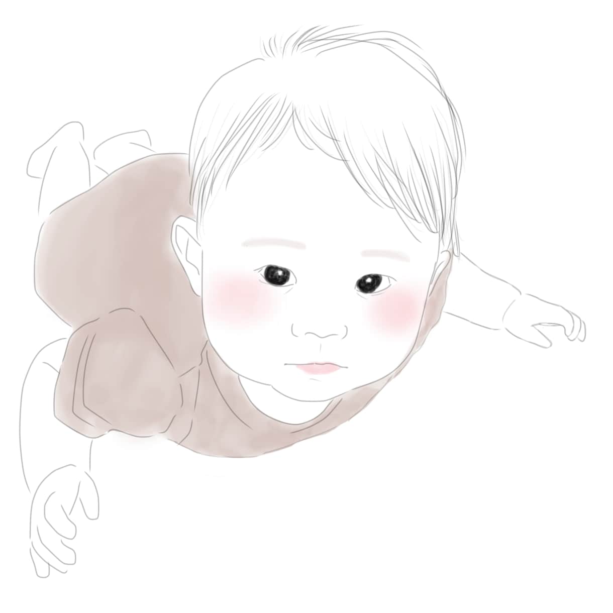 お気に入りの写真をイラストにします 全て指描き！指描きならではのイラストを2児のママが制作！ イメージ6