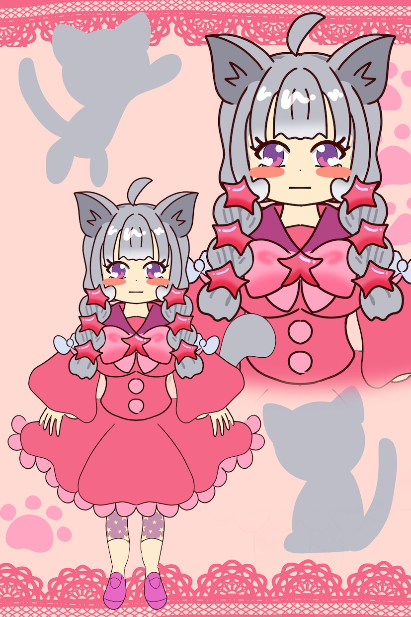 女の子を描きます かわいいミニキャラと女の子描きます。ご要望になるべく応えます イメージ1
