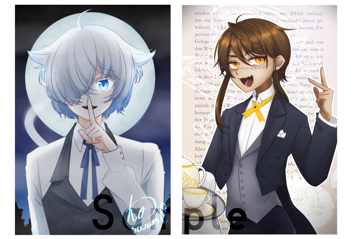 ポストカードサイズのイラスト作成致します 最短１週間！そのままグッズやノベリティ、ネットプリントへ！ イメージ2