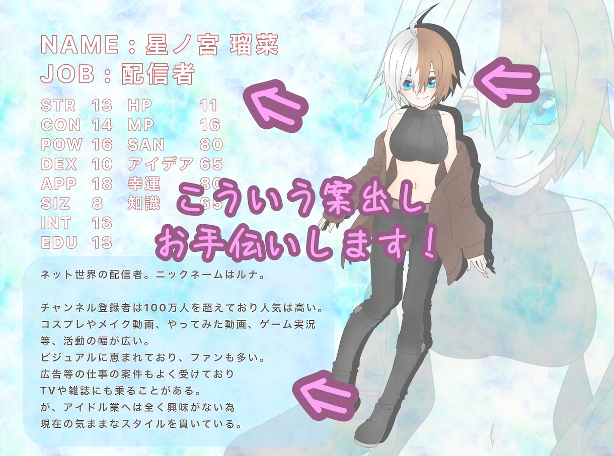 想像力をお貸しします 貴方の創作物をより良いものへ！ イメージ3