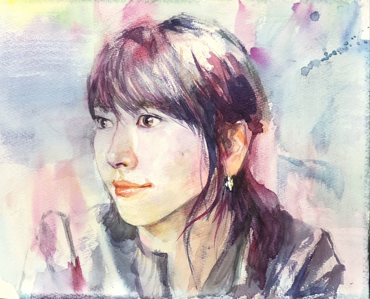 色味豊かな品のある似顔絵をお描きします プレゼントや記念にもぴったりの似顔絵を制作します イメージ2