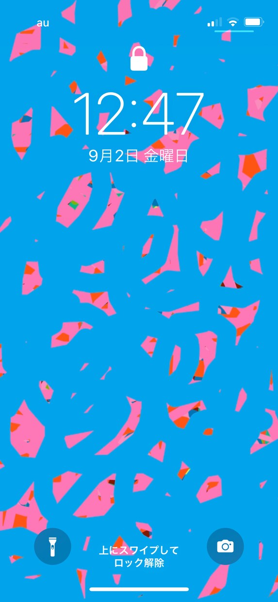 スマホのロック画面、ホーム画面をデザインしています ぱっと気分が明るくなる色彩のデザインです！ イメージ3