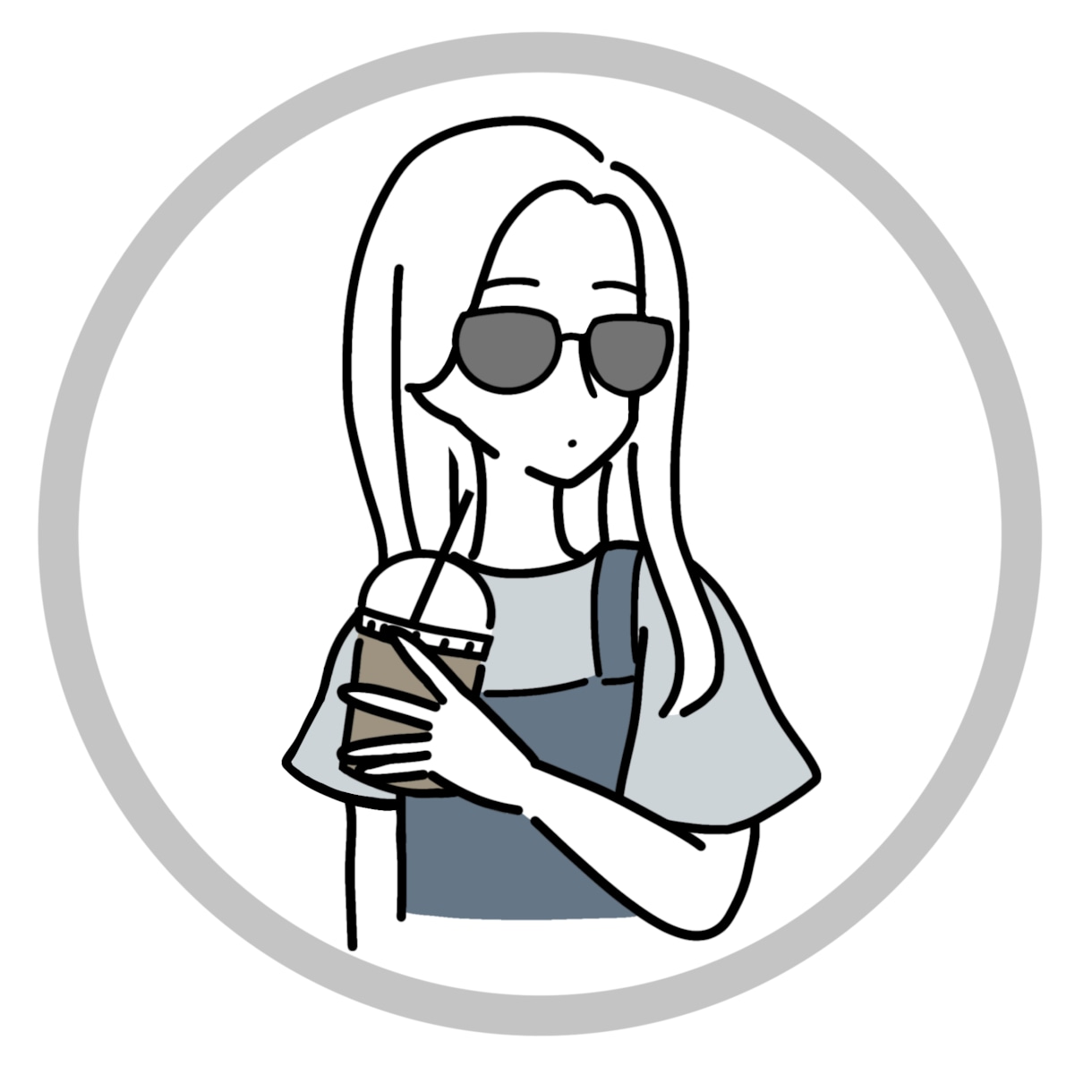 シンプルでおしゃれな線画イラスト描きます SNSアイコンや名刺、ショップカードなどにおすすめ！ イメージ1