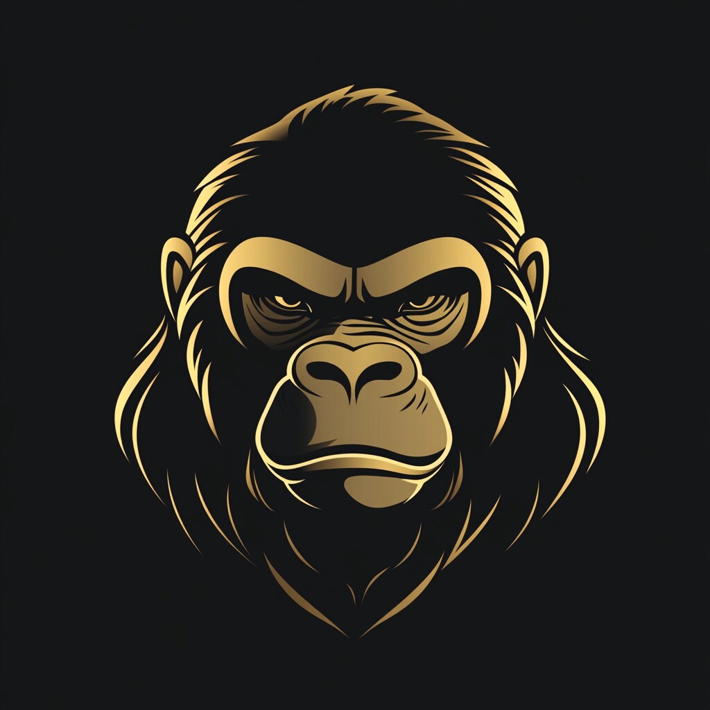 黒と金が魅せる高貴な動物ロゴを創ります 黒と金が織りなす静寂の美――力と品格を纏う動物ロゴを。 イメージ1