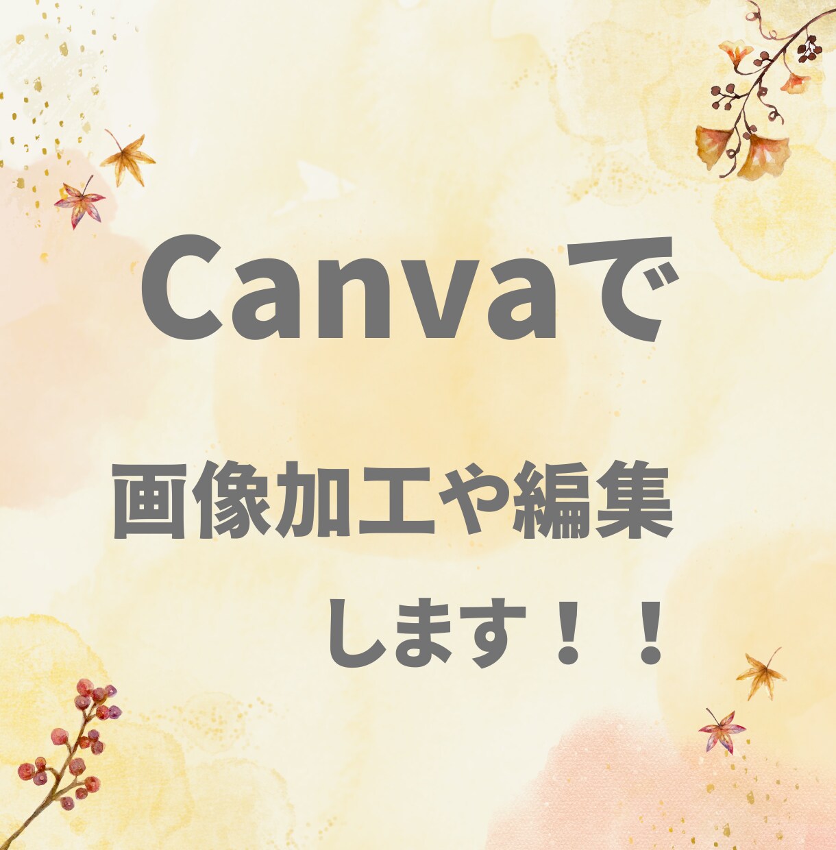 Canvaで画像加工や編集をします 見やすい画像加工・編集でサポートいたします イメージ1