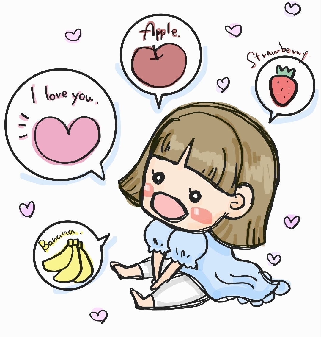 商用利用OK！可愛い手書き風イラストを描きます アイコン・SNSにも✨シンプルでお洒落なイラストです。 イメージ2