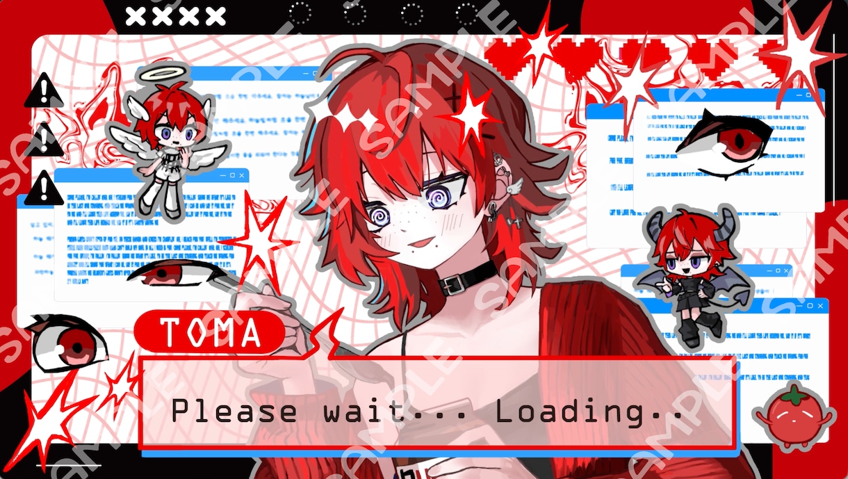 VTuber向けOP・ED・待機画面を制作します 描き下ろしイラストからアニメーションまで一括制作！ イメージ1