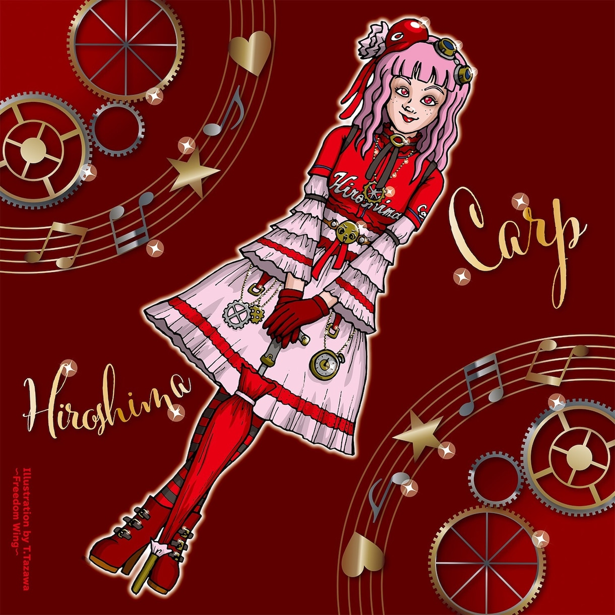 アメコミ風ガールズキャラクター描きます ショップのポップ・看板、企業様の印刷媒体・ウェブなどに！ イメージ6