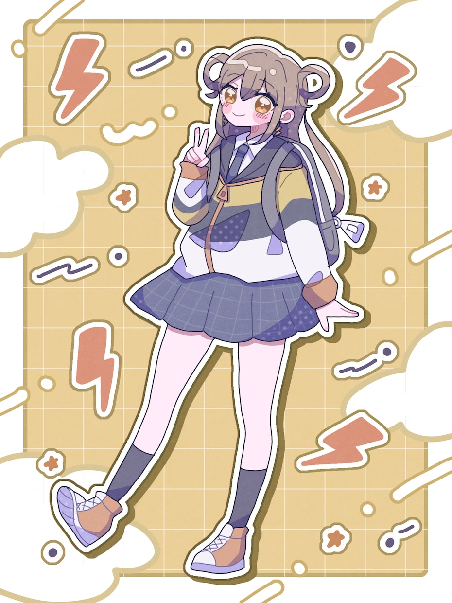 かわいい立ち絵イラストを低価格で描きます TRPG、創作、Vtuber等OK！キャラデザもします！ イメージ10