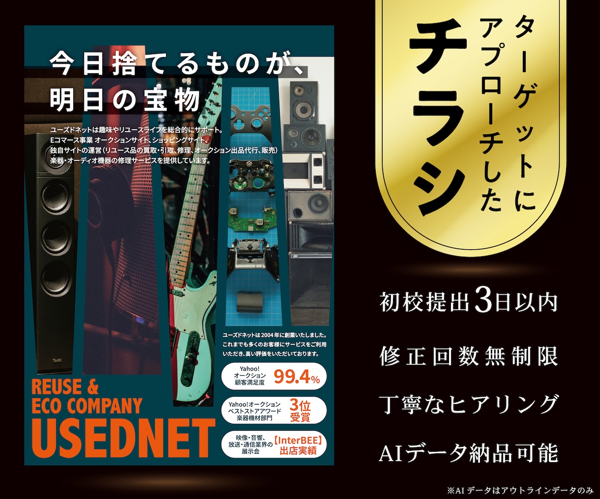 ターゲットにアプローチしたチラシを制作いたします 丁寧なヒアリング・短納期可能！ イメージ1