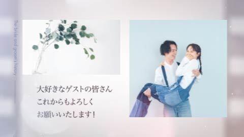 オシャレなフィルム調のプロフィール動画制作します 【結婚式プロフィールムービー】DVD納品も対応♪ イメージ8