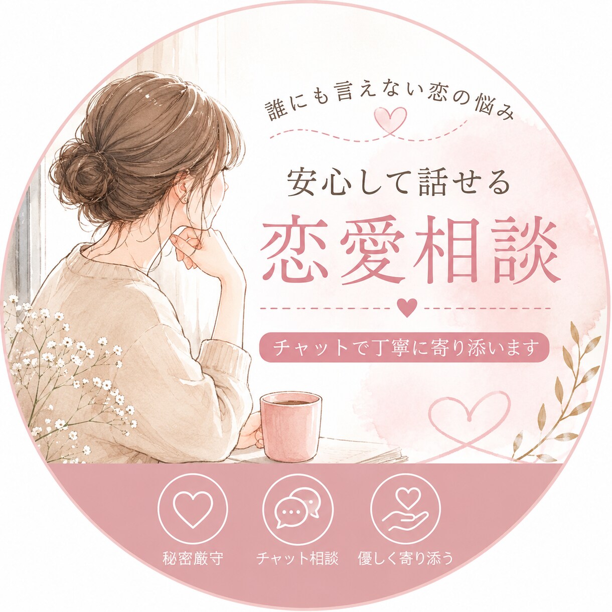 恋の気持ち一緒に整理します 恋愛の悩み、あなたの味方になります イメージ1