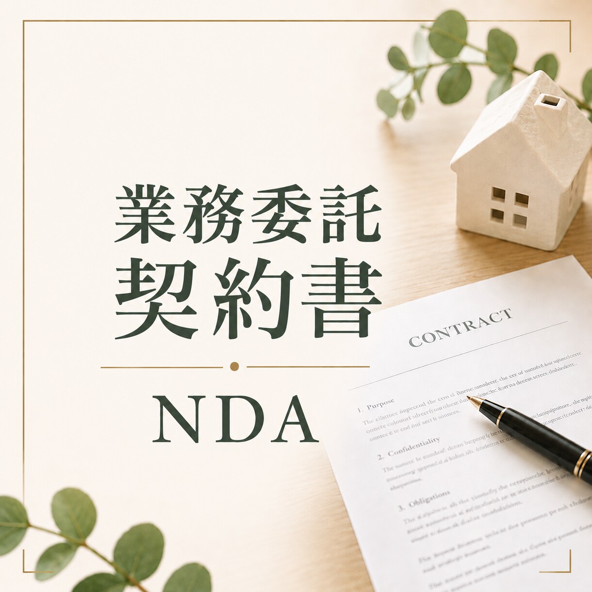 フリーランス向け業務委託契約書＋NDA作成します トラブル防止に｜業務委託契約書＋秘密保持契約作成 イメージ1