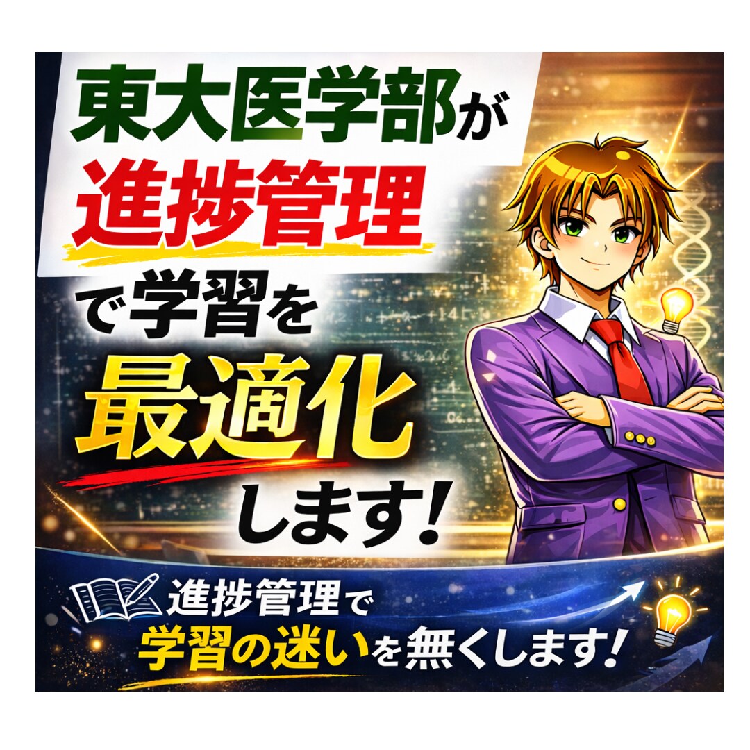 東大理Ⅲが学習の進捗管理を1カ月サポートします 勉強の迷いをなくし、限られた時間で最大の効果を出しませんか イメージ1