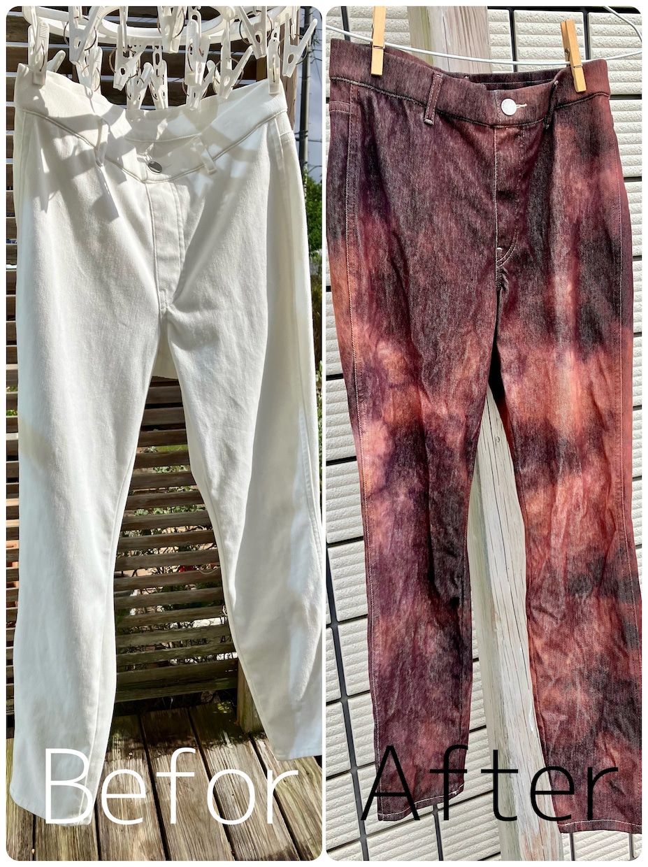 衣服の染め直し 思い出の服を幻想的に染め直します 思い入れのある服をイメージチェンジしてもう一度着ませんか？ イメージ2