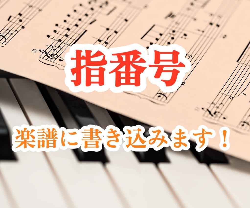 PC入力で見やすい！楽譜に指番号を書き込みます どの指で弾いて良いか分からない方へ。 イメージ1